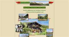 Desktop Screenshot of ferienwohnungen-fichteneck-ramsau.de